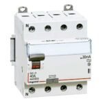 LEGRAND DX3 Interrupteur différentiel tétrapolaire 40A 30mA type AC 4 modules 400V - 411661